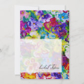 Levendig, handgeschilderd Vrijgezellenfeest Kaart (Achterkant)