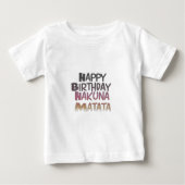 Levendig Happy Birthday Hakuna Matata Design (Voorkant)
