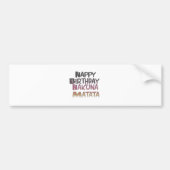 Levendig Happy Birthday Hakuna Matata Design Bumpersticker (Voorkant)