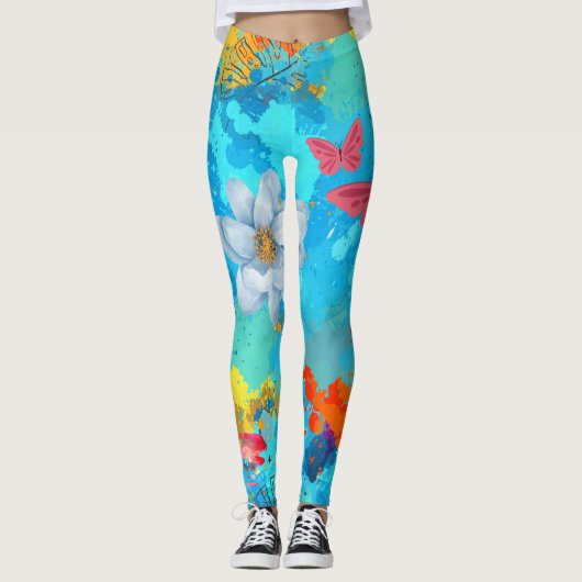 Levendig hart van de Natuur Leggings (Voorkant)