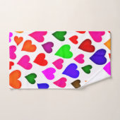 Levendig Hartpatroon in Meerdere Kleuren Bad Handdoek (Handdoek)