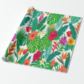 Levendig Hawaiaanse Zomer Cadeaupapier (Uitgerold)