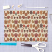 Levendig Herfst Bladeren Patroon met Herfst Kleure Tissuepapier (Craft)