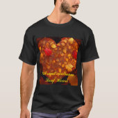 Levendig Herfstblad Hart T-shirt (Voorkant)