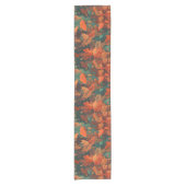 Levendig Herfstbladpatroon – Gezellige Herfst Korte Tafelloper (Voorkant)