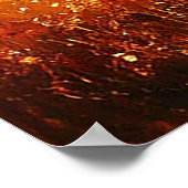 Levendig herfstlandschap met rode bomen en een zac poster (Hoek)