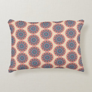 Levendig Hexcolor Mandala Accent Kussen