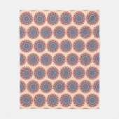 Levendig Hexcolor Mandala Fleece Deken (Voorkant)