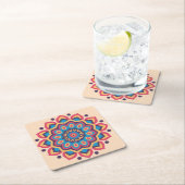 Levendig Hexcolor Mandala Kartonnen Onderzetters (Insitu)