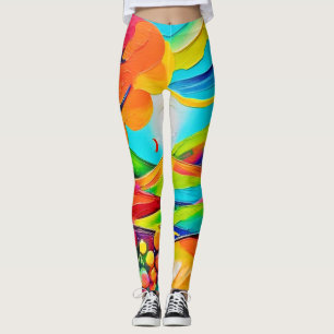 Levendig Hillside Harmony schilderij Leggings