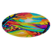 Levendig Hillside Harmony schilderij Snijplank (Hoek)