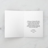 Levendig Ho Ho Ho Vrolijk Kerstfeest & Gelukkig Ni Kaart (Binnen)