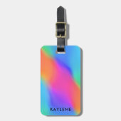 Levendig holografisch gepersonaliseerd Bagagelabel (Voorkant verticaal)