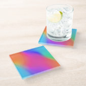 Levendig holografisch glas Onderzetter (Schuin)