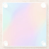 Levendig holografisch glas Onderzetter Glazen Onderzetter (Achterkant)