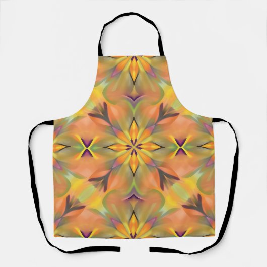 Levendig Home Decor Schort - Zachte Kleur Digitale (Voorkant)