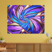 levendig in spiraal gewikkeld canvas (Insitu (Woonkamer))