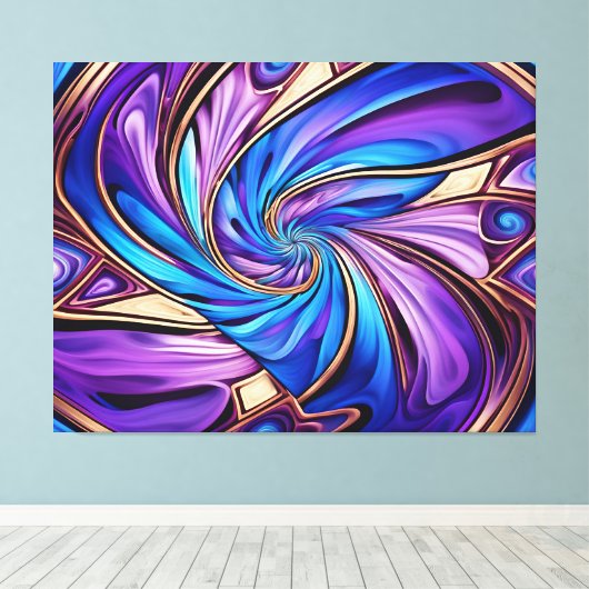 levendig in spiraal gewikkeld canvas (Insitu (Houten vloer))