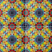 Levendig ingewikkeld caleidoscoop geometrisch patr tegeltje