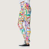 Levendig intertwind Celtic Knoins Design Leggings (Links)