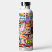 Levendig Italiaans dorp Waterfles (Rechts)