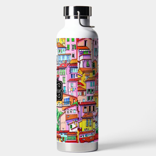 Levendig Italiaans dorp Waterfles (Links)