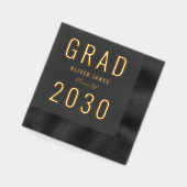 Levendig Jaar Modern Graduation Party Folie Servet (Links)