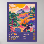 Levendig Japans Landschap Yayoi Kusama Tentoonstel Poster (Voorkant)