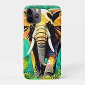 Levendig Jungle Olifant Scene Ontwerp Case-Mate iPhone Case (Achterkant)