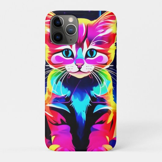 Levendig kattenkunstwerk Case-Mate iPhone case (Achterkant)