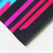 Levendig kattenkunstwerk fleece deken (Hoek)