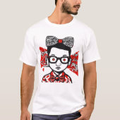 Levendig Keith Haring Style x Bape Graffiti T-shir T-shirt (Voorkant)