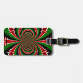 Levendig Kenia Visie: Gespiegelde Keniaanse Vlag K Bagagelabel (Voorkant horizontaal)