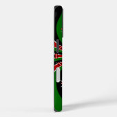 Levendig Kenia Visie: Gespiegelde Keniaanse Vlag K Case-Mate iPhone Case (Achterkant / Rechts)