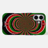 Levendig Kenia Visie: Gespiegelde Keniaanse Vlag K Case-Mate iPhone Case (Achterkant (horizontaal))