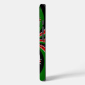 Levendig Kenia Visie: Gespiegelde Keniaanse Vlag K Case-Mate iPhone Case (Achterkant / Links)
