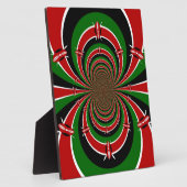 Levendig Kenia Visie: Gespiegelde Keniaanse Vlag K Fotoplaat (Zijkant)