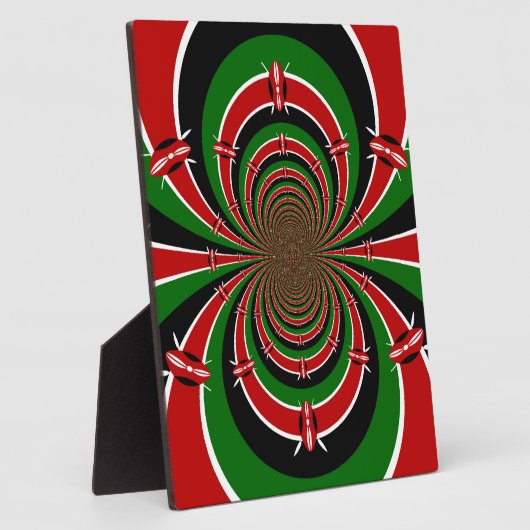 Levendig Kenia Visie: Gespiegelde Keniaanse Vlag K Fotoplaat (Zijkant)