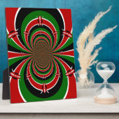 Levendig Kenia Visie: Gespiegelde Keniaanse Vlag K Fotoplaat (Zijkant)