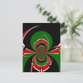 Levendig Keniaans vlagpatroon: een krachtige kunst Briefkaart (Staand voorkant)