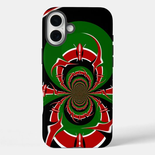 Levendig Keniaans vlagpatroon: een krachtige kunst Case-Mate iPhone Case (Achterkant)