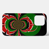 Levendig Keniaans vlagpatroon: een krachtige kunst Case-Mate iPhone Case (Achterkant (horizontaal))