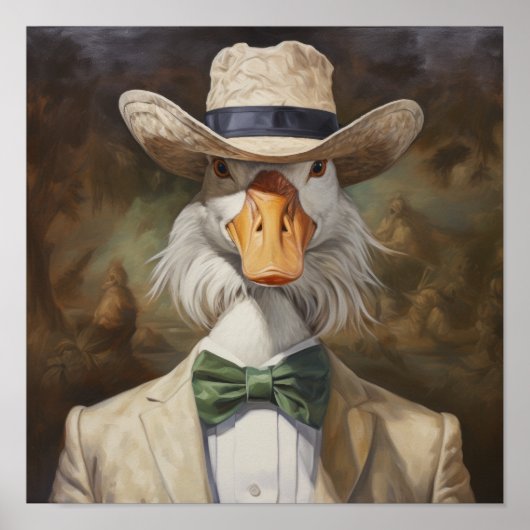 Levendig Kent Duck Poster - Natuur geïnspireerd ku (Voorkant)