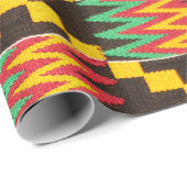 Levendig Kente-geïnspireerd Afrikaans inpakpapier (Rol Hoek)