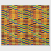 Levendig Kente-geïnspireerd Afrikaans inpakpapier (Vlak)