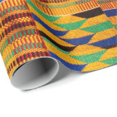 Levendig Kente-geïnspireerd Afrikaans inpakpapier (Rol Hoek)
