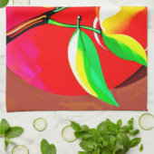 Levendig Kersen Duo Theedoek (Gevouwen)