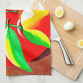 Levendig Kersen Duo Theedoek (Quarter Fold)