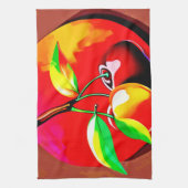 Levendig Kersen Duo Theedoek (Verticaal)