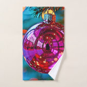 Levendig Kerst Ornament Schitterend Ontwerp Bad Handdoek (Handdoek)